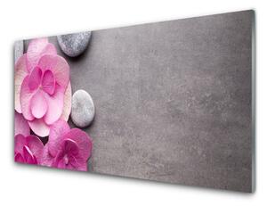 Obraz Szklany Różowe Kwiaty Aromaterapia