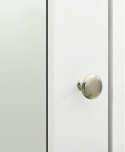 Szafka łazienkowa z lustrem, biała, 66x17x63 cm, mdf