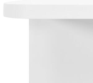 Szafka łazienkowa z lustrem, biała, 66x17x63 cm, mdf