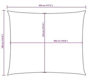 Żagiel ogrodowy, tkanina oxford, prostokąt, 3,5x4,5 m, terakota
