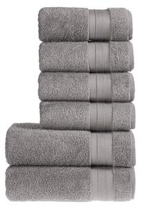 Stanex Zestaw ręczników MEXICO szary, 4 szt. 50 x 100 cm, 2 szt. 70 x 140 cm