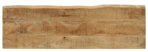 Ławka z naturalną krawędzią drewna, 105 cm, lite drewno mango