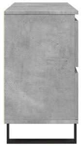 Szafka pod umywalkę łazienkową, szarość betonu, 80x33x60 cm