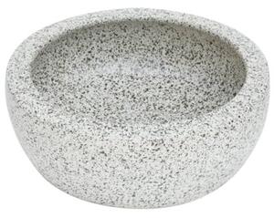 Umywalka nablatowa, szara, okrągła, Φ41x14 cm, ceramiczna