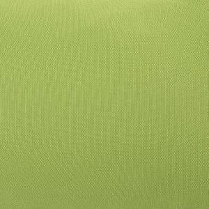 Fotel wiszący owalny kosz brązowoszary technorattan zielona poducha Arpino Beliani