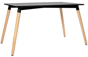 Nowoczesny duży stół MEDIOLAN 120x80 - czarny