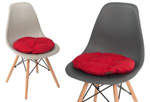 Poduszka okrągła na krzesło OFELIA 36 cm - czerwona