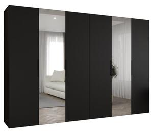 Szafa uchylna otwierana Marbella 2 300 wys. 202 cm czarny + u. czarny