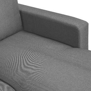 Nowoczesna sofa narożna rozkładana z pojemnikiem poduchy szara Sommen Beliani