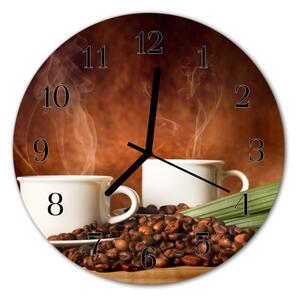 Zegar ścienny okrągły Kubki do kawy