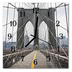 Zegar szklany kwadratowy Most Brookliński