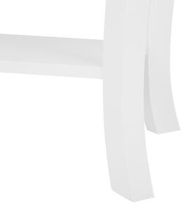 Konsola stolik z półką 100 x 30 cm styl prowansalski biała Hartford Beliani