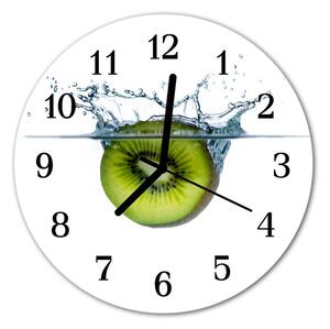 Zegar szklany okrągły Kiwi