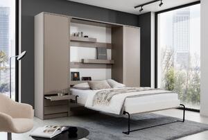 Łóżko w szafie/półkotapczan z biurkiem Genius 120x200 | 140x200 z szafami do wyboru