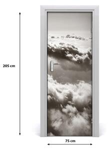 Naklejka fototapeta na drzwi Lot nad chmurami