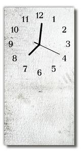 Zegar Szklany Pionowy Ściana biały