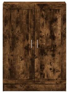 Szafka na książki, przydymiony dąb, 82,5x30,5x115 cm