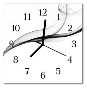 Zegar ścienny kwadrat Abstrakcja dym