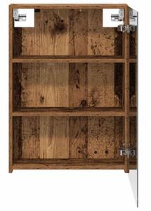 Szafka z lustrem do łazienki stare drewno 50 x 14,5 x 70 cm