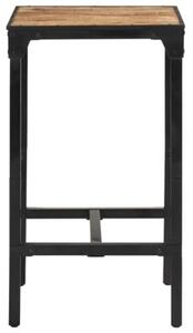 Stolik barowy, 60x55x107 cm, surowe drewno mango