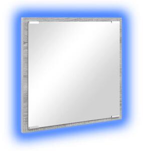 Lustro Åazienkowe LED z lustrem szary sonoma 40 x 37 x 8.5 cm