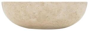 Umywalka, 40 x 12 cm, marmurowa, kremowa