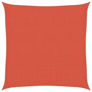 Żagiel przeciwsłoneczny, 160 g/m², terakotowy, 2,5x2,5 m, hdpe