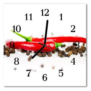 Zegar ścienny kwadrat Papryka papryka