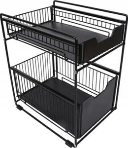 Organizer Pod Zlew Kuchnia azienka Skadany 22Cm Czarna