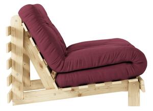 Fotel rozkładany Karup Design Roots Raw/Bordeaux