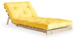 Fotel rozkładany Karup Design Roots Raw/Yellow