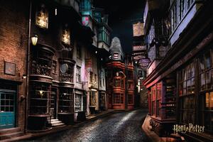 Plakat, Obraz Harry Potter - Ulica Pok tna