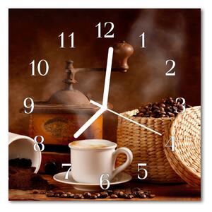 Zegar ścienny kwadrat Kubek do kawy