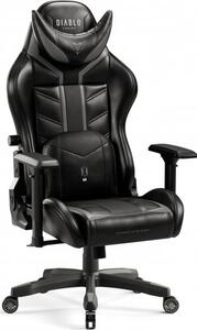 Fotel Diablo Chairs X-Ray 2.0 King Size, Czarno-szary
