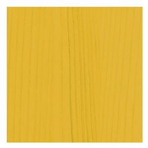 Żółty stolik z litego drewna EMKO Naïve, ø 45 cm