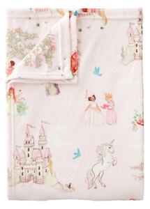 Różowy koc dziecięcy z mikropluszu 150x200 cm Fairytale – Belle & Boo