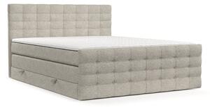 Beżowe łóżko boxspring ze schowkiem 160x200 cm Blend – Maison de Rêve