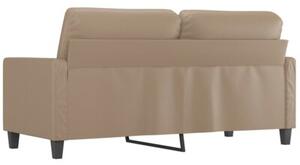 Sofa, 2-osobowa kolor cappuccino, 140 cm, sztuczna skÃ³ra