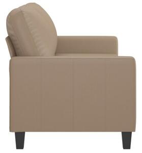 Sofa, 2-osobowa kolor cappuccino, 140 cm, sztuczna skÃ³ra