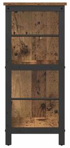 Półka na książki stare drewno 102 x 32 x 72,5 cm