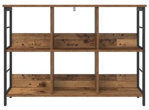 Półka na książki stare drewno 102 x 32 x 72,5 cm