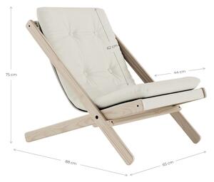 Fotel rozkładany Karup Design Boogie Raw/Linen Beige