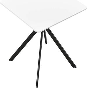 In And OutdoorMatch Stylowy stół do jadalni Cleve - Prostokątny - 60x60cm - Biały - MDF - Dekoracyjny design