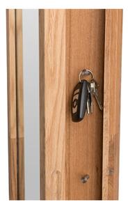 Szafka z drewna dębowego na klucze z lustrem Rowico Sol