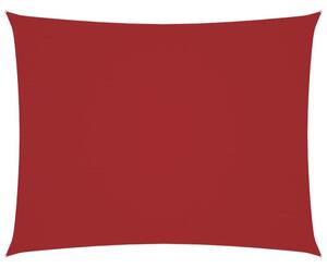 Prostokątny żagiel ogrodowy, tkanina oxford, 3,5x5 m, czerwony