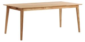 Naturalny stół z drewna dębowego Rowico Mimi, 180 x 90 cm