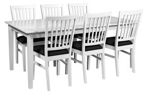 Biały stół do jadalni z drewna dębowego Rowico Wittskar, 180x90 cm