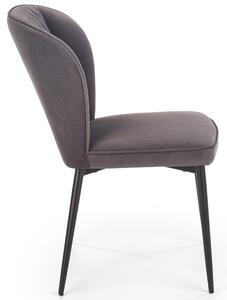 Krzesło tapicerowane typu uszak K399 - popielaty