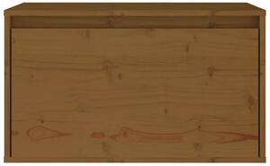 Wisząca drewniana szafka nocna miodowy brąz - Pios 4X