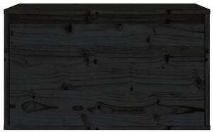 Czarna wisząca szafka nocna z litego drewna - Pios 4X